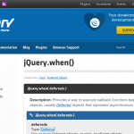 jQuery.when()